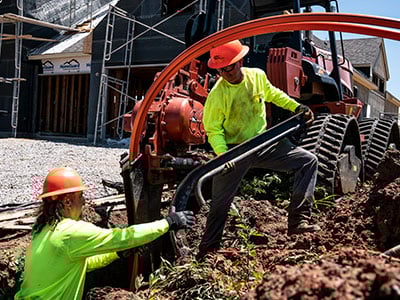 fiber overbuild construction image